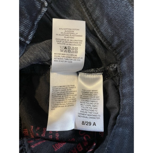 Lucky Brand Women's Bootcut Jeans Size 8 / 29 Dark Wash Denim Flared Leg Y2K - Picture 4 of 8